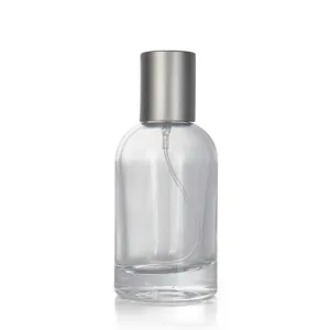 Διαφανές γυάλινο μπουκάλι αρώματος 50ml άδειο σπρέι επαναγεμιζόμενο για ταξίδι