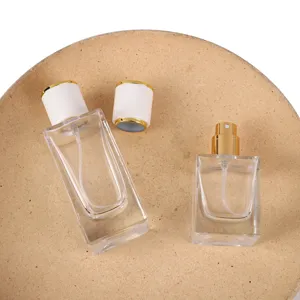 Klares Glas Parfumfläschchen 30ml 50ml nachfüllbar Sprühflasche Kosmetikverpackung Detail