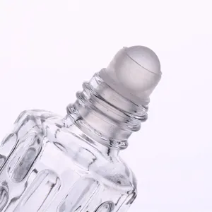 Flacone roll-on in vetro trasparente da 10 ml per oli essenziali profumo campione viaggio
