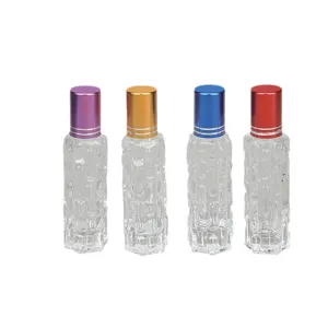 bottiglia roller in vetro da 10ml olio essenziale profumo campione vuoto portatile set