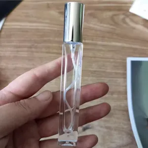 Διαφανές γυάλινο μπουκάλι αρώματος 10ml φορητό ταξιδιωτικό κενό μπουκάλι ψεκασμού