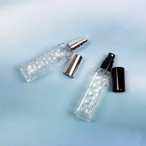Φιαλίδιο αρώματος από διαφανές γυαλί 15ml για δείγμα σπρέι κενό δοχείο φορητό.