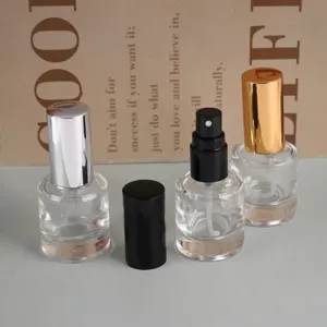 8ml clear glass perfume spray bottle empty cosmetic sample atomizer with metal cap