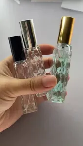 Φορητό γυάλινο μπουκάλι αρώματος 15ml με αντλία, επαναγεμιζόμενος ψεκαστήρας.