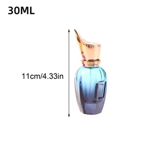 30ml leere parfümflasche mit farbverlauf goldene düse tragbarer kosmetikglas zerstäuber