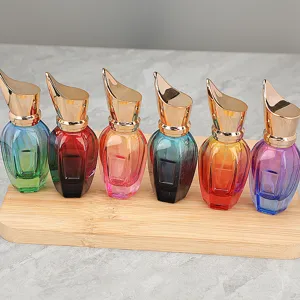 30ml farbverlauf parfüm leerflasche luxus kosmetik sprühflasche abfüllflasche goldkappe