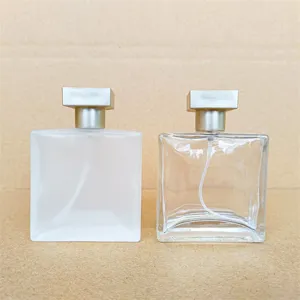 25ml Square Glass Perfume Spray Bottle Portable Empty Refillable Cosmetic Container