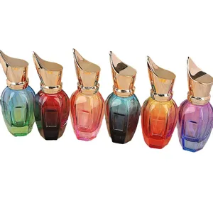 30ml Farbverlauf Parfum Leerflasche Luxus Nachfullbare Glas Sprühflasche Dekorative Kappe