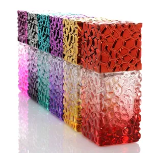 Farbverlauf Farbiges Glas Parfüm Zerstäuber Flasche Wassertruhe Textur Nachfüllbar Leerer Kosmetikbehälter Für Reisen Täglich