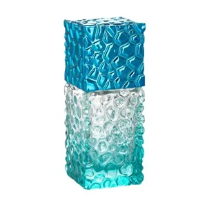 Luxus 25ml leere Parfuem Zerstauber blaues Glas Flaeschchen Wassertropfen Design Reisen