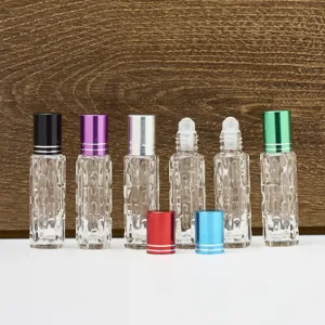 Glas Ätherisches Öl Roller Flasche Leere Parfüm Spender Flasche Mit Metallkappe Und Roller Ball Für Reise Täglichen Gebrauch