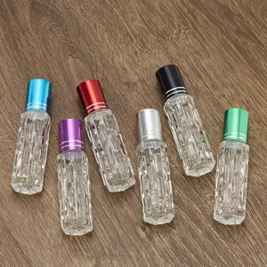 6ml glas ätherisches öl roller flasche zum nachfüllen parfüm flakon detailansicht klar