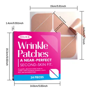 EELHOE wrinkle patches detail view showing product dimensions, packaging, and 24 pieces set.