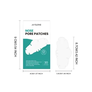 Jaysuing Nasenporen-Pads 30 Stueck Tiefenreinigung Mitesserentferner Streifen 9x4cm
