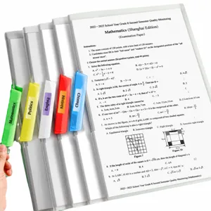 A4 Drehhefter Ordner für Schülerin prüfungspapiere, transparenter dokumentenhalter.