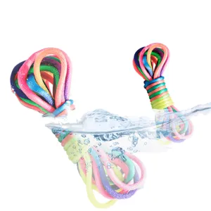 Colorful cat cradle string toy, rainbow braided rope for kids game, fun puzzle toy