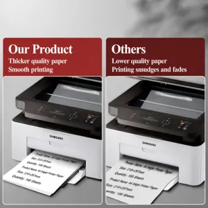 100 sheets self adhesive A4 sticker paper for laser printer, blank matte printable labels.