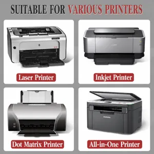 100 sheets A4 self-adhesive sticker paper, compatible with laser and inkjet printers, blank matte.