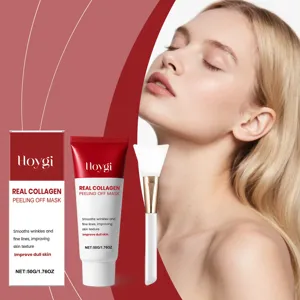 HOYGI Masque Peel-off au Collagène Lisse les Rides et Améliore la Peau Terne 50g