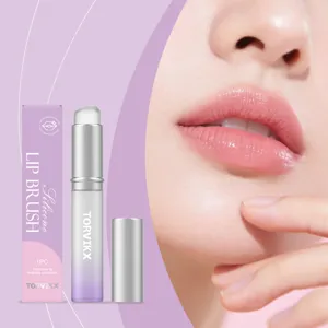 Silicone lip brush detail view, soft tip for precise makeup application and easy daily cleaning.