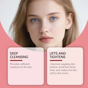 Masque peel-off au collagène pour un nettoyage profond, hydratation et effet liftant.