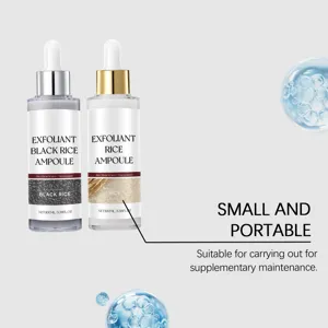Serum exfoliant pour le visage a l'extrait de riz et de riz noir 100ml pour le soin