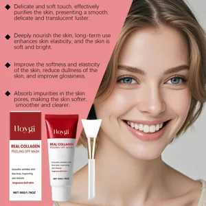 Masque peel-off au collagène HOYGI pour un nettoyage profond et un soin hydratant du visage.