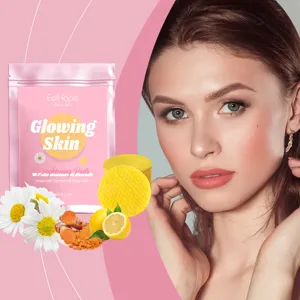 Turmeric Kojic Acid Facial Cleansing Pads Gentle Exfoliating Deep Pore Cleaning Moisturizing Brightening Skincare
