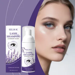 EELHOE Wimperhampoo Zachte Ooglid- en Wimperreinigingsmousse met Lavendelgeur 60ml.