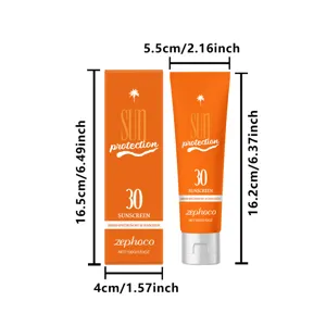 Αντιλιακή κρέμα Zephoco SPF 30 προσφέρει καθημερινή προστασία UV με 100g περιεκτικότητα.
