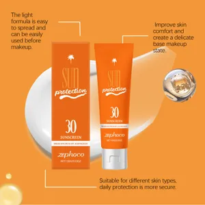 zephoco αντηλιακή κρέμα προσώπου SPF 30 100g, ελαφριά και δροσερή καθημερινή προστασία.