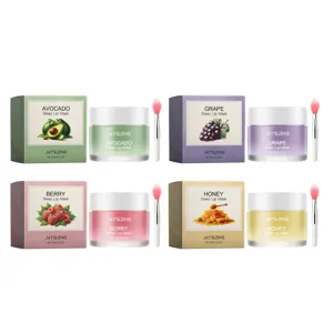 JAYSUING ensemble de masque pour les lèvres hydratant, quatre parfums pour le soin.
