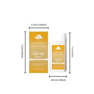 Hanchobit crema solare idratante leggera SPF 50+ PA++ 50g protezione solare viso quotidiana