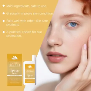 HANCHOBIT crema solare idratante e leggera per la protezione UV quotidiana della pelle.