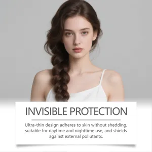 Invisible hydrocolloid acne patch for daily skincare, waterproof, breathable and gentle.