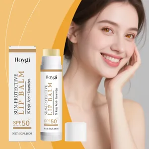 Baume à lèvres protecteur solaire HOYGI SPF50 PA++++ avec 1% d'acide kojique et céramides, 5g