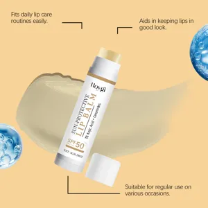 Baume à lèvres protecteur HOYGI SPF50, soin hydratant quotidien de 5g pour belles lèvres.