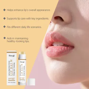 Baume à Lèvres Protecteur HOYGI avec 1% d'Acide Kojique Céramides SPF50 Soin Quotidien Lèvres