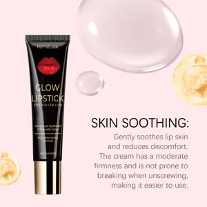 Vue détaillée de la crème à lèvres hydratante, texture lisse et formule apaisante pour soin.