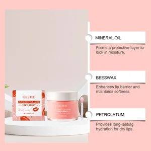 Mascarilla labial de noche EELHOE con extracto de bayas para una hidratación profunda.