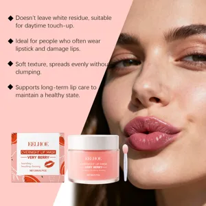 EELHOE mascarilla labial nocturna de bayas, tratamiento hidratante y nutritivo para los labios.