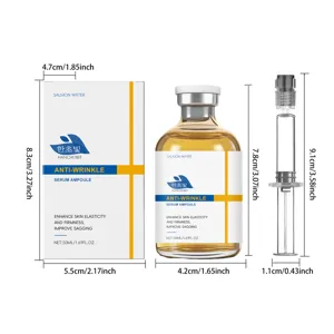 Ampoule de sérum facial HANCHOBIT 50ml dimensions et vue détaillée de spécification.