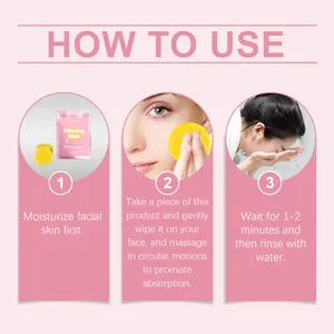 EELHOPE Turmeric Kojic Acid Brightening Facial Cleansing Pads 40pcs gentle skincare routine.