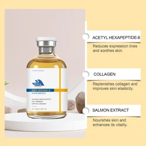 Hanchobit Sérum Ampoule Visage Anti-Rides 50ml avec Collagène et Extrait de Saumon Peau