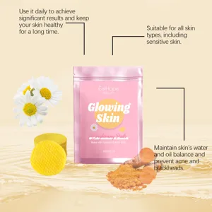 EELHOPE turmeric and kojic acid brightening facial cleansing pads, 40 pieces gentle skincare.