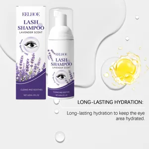 EELHOE Wimpers Reinigingsmousse Zachte Oogmake-up Remover Lavendel Geur 60ml