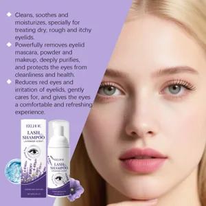 Eelhoe Wimper Reinigingsschuim met Lavendel Geur 60ml Milde Oogmake-up Remover en Verzorging