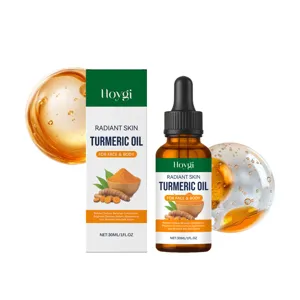 Olio Essenziale Viso alla Curcuma Idratante Nutriente Illuminante Siero per la Cura della Pelle per Viso e Corpo Quotidiano