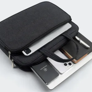 Waterproof Business Briefcase Large Capacity Laptop Bag Oxford Cloth Handbag Multi-Compartment Office Work Bag For Men