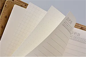 Mini loose-leaf notebook refill inner pages grid dotted lined layout planner paper